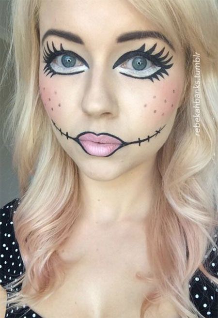Doll halloween makeup