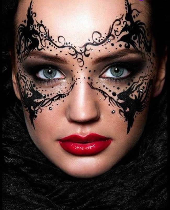 Masquerades halloween makeup