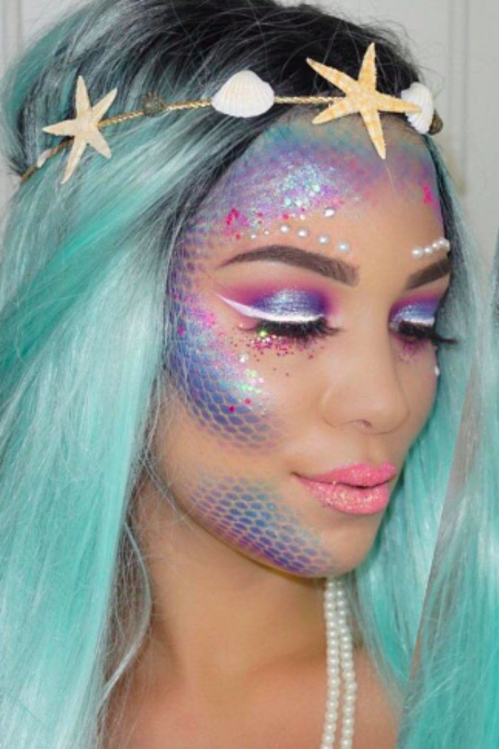 Mermaid halloween makeup