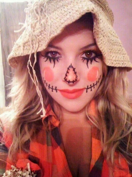 scarecrow halloween makeup
