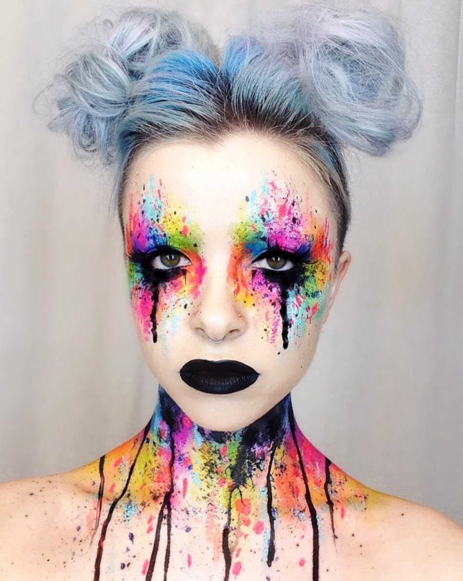 Creative halloween makeup