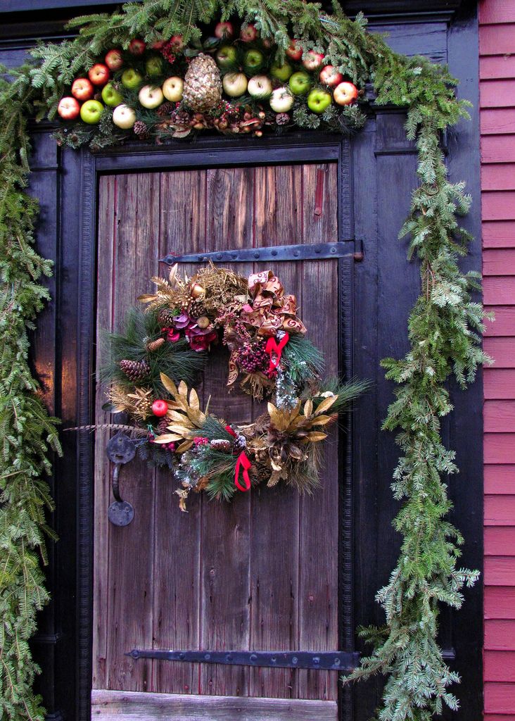 Door Decorated with natures beauty