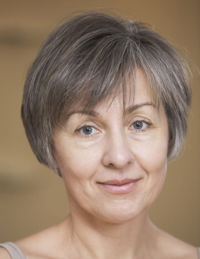 Layered Classic Bob Hairstyle For Women Over 50