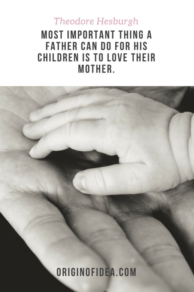Love Quotes - The most important thing a father can do for his children is to love their mother.