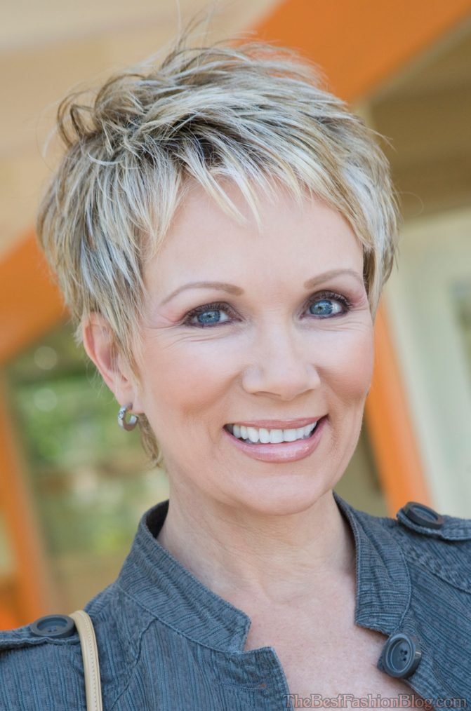 Very Short Pixie Haircut For Women Over 50
