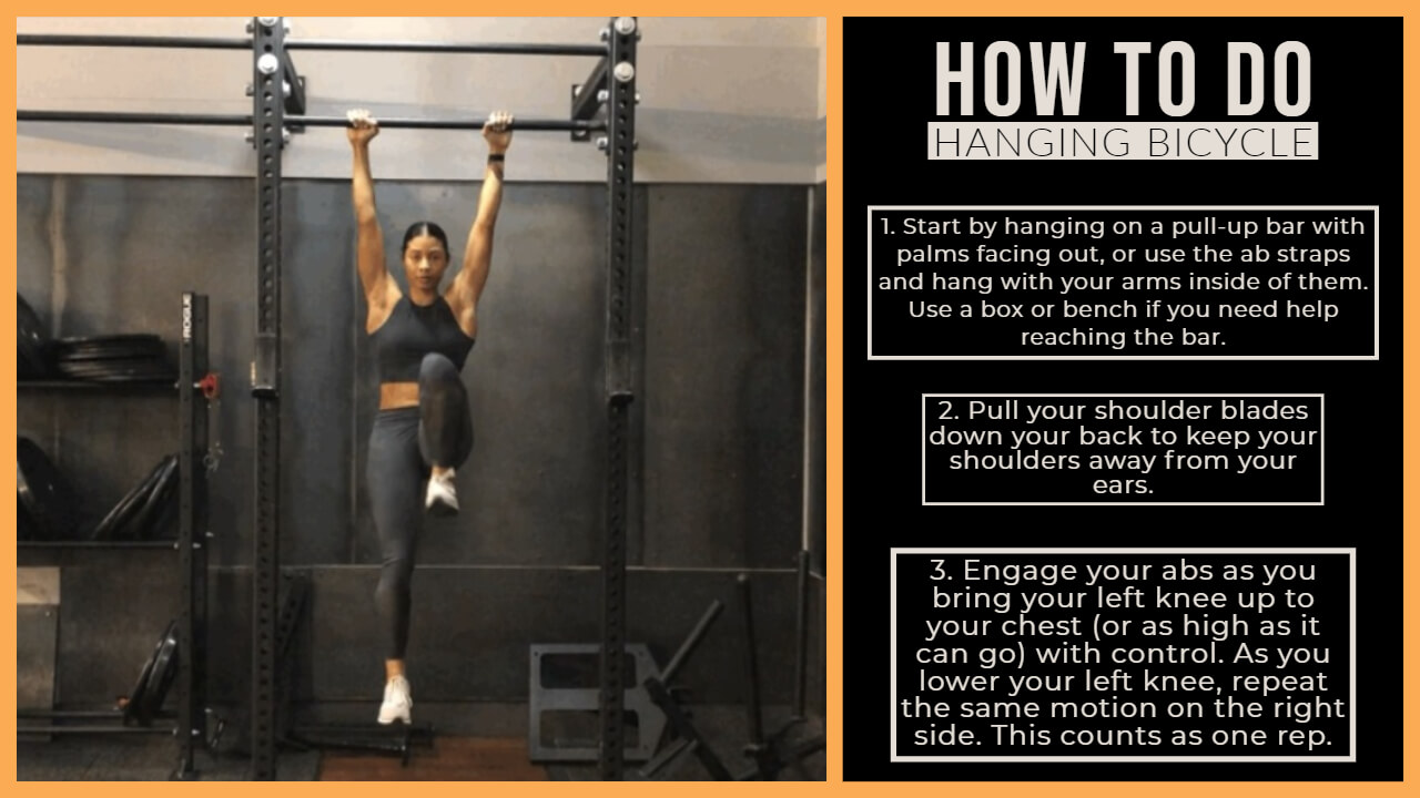 hanging bicycle exercise