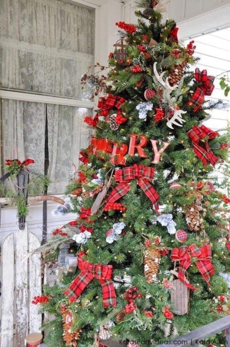 50 Rustic Outdoor Christmas Decoration Ideas To Follow - Origin Of Idea